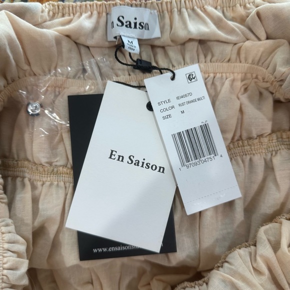 En Saison Women's Medium Candela Floral Square-Neck Ruffle-Tier Midi Dress NWT - Picture 15 of 16